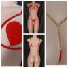 Red heart 2-piece Lingerie Set